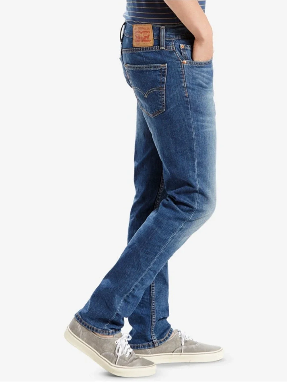 Levis Mens 511  Straight Men's Jeans in Medium Blue Wash Size 33